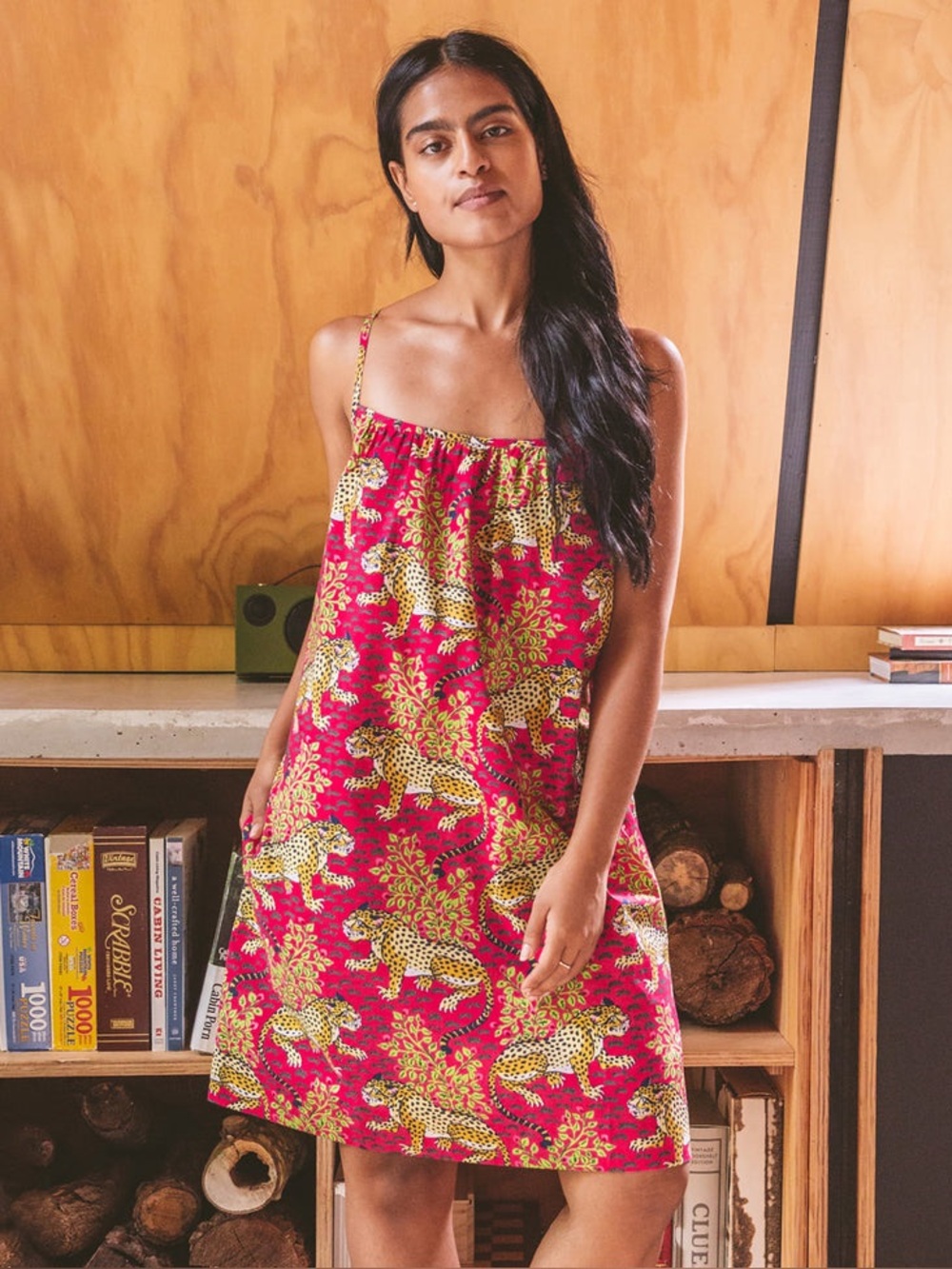 Printfresh Cami Nightgown in Bagheera L